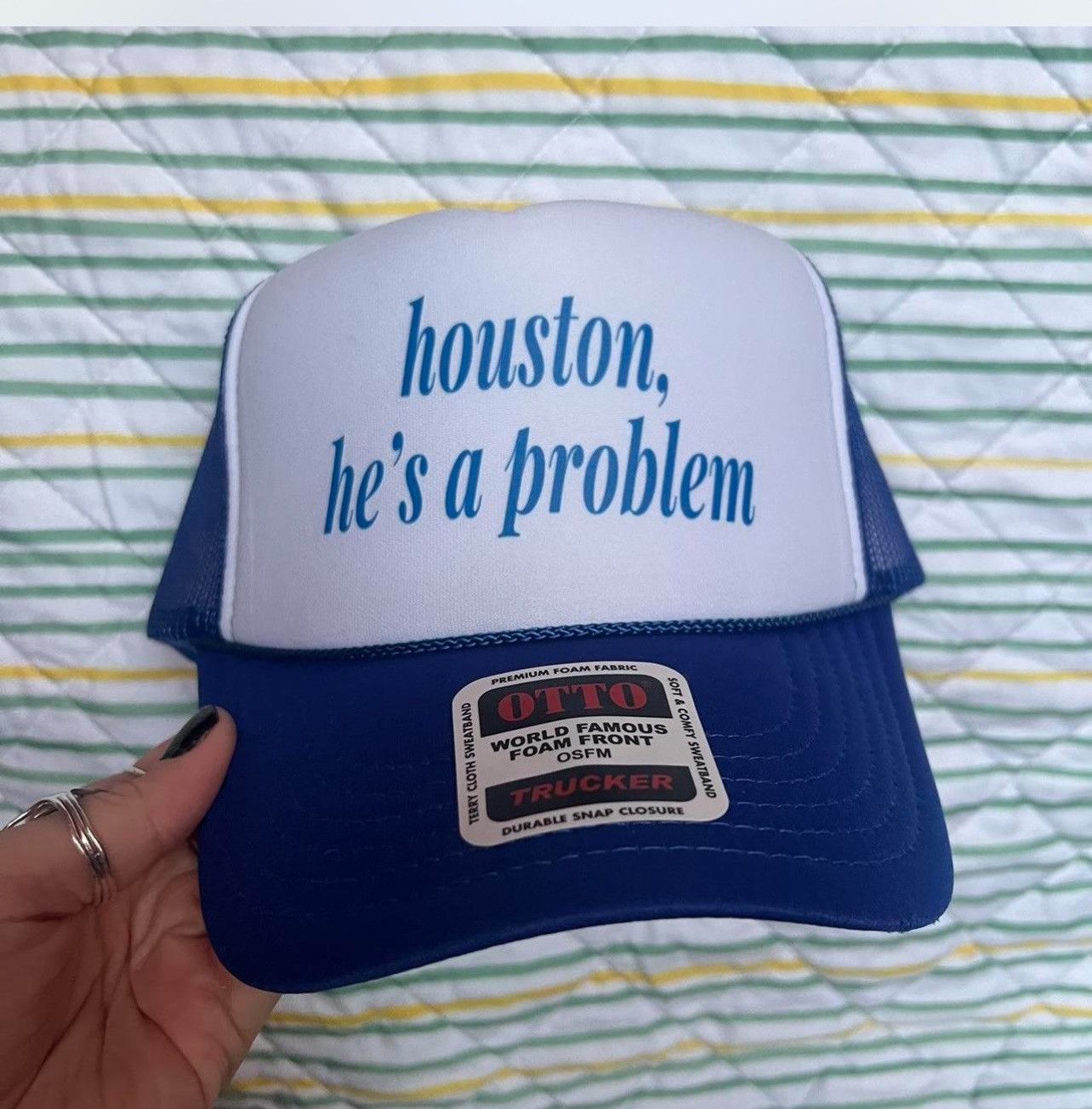 Otto Megan Moroney Houston am I problem trucker hat Size ONE SIZE - 1 Thumbnail