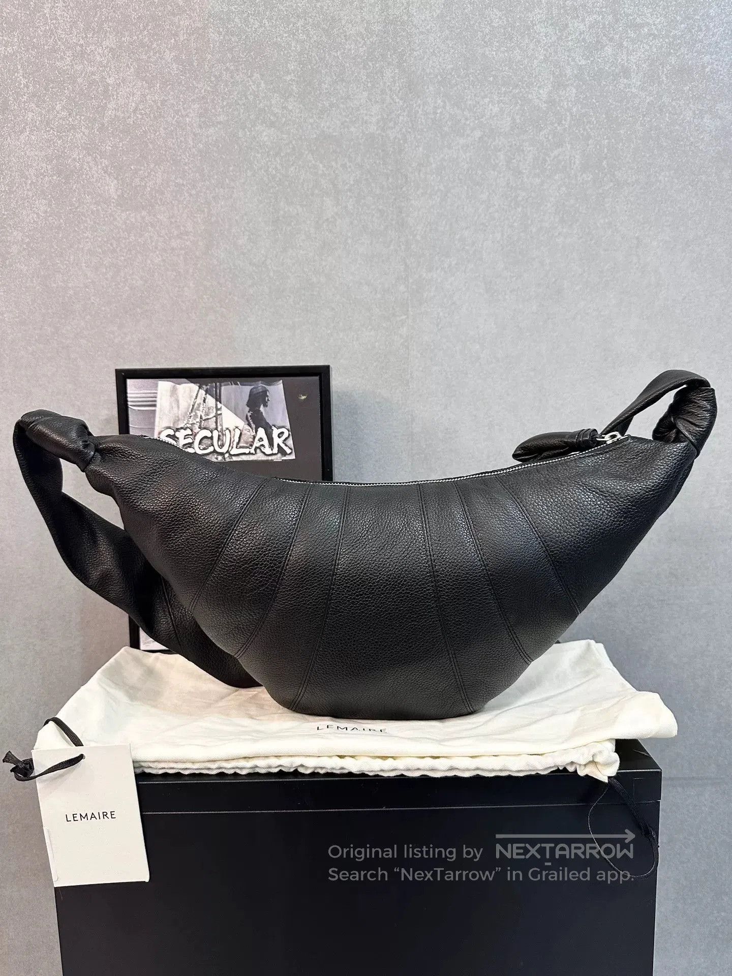 Lemaire Lemaire Black Croissant Bag. Size ONE SIZE - 1 Thumbnail