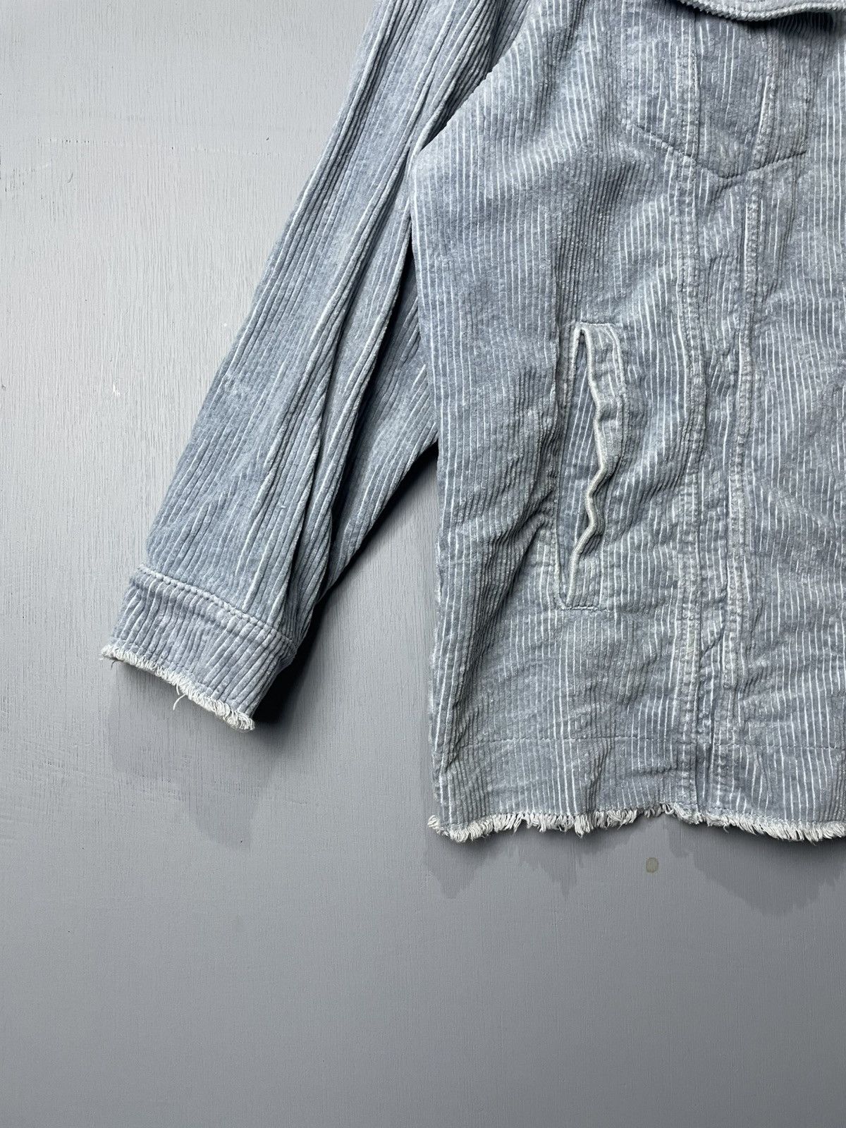 Zara ZARA pale blue button up Corduroy jacket Size XS / US 0-2 / IT 36-38 - 5 Thumbnail