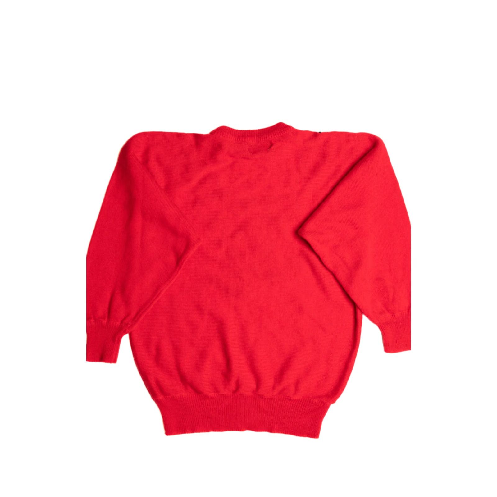 Vintage VINTAGE Beautifully Mine Red Sweater Large 80s Beaded Embellished Acrylic Mens Womens Girls Boys Size L / US 10 / IT 46 - 3 Thumbnail