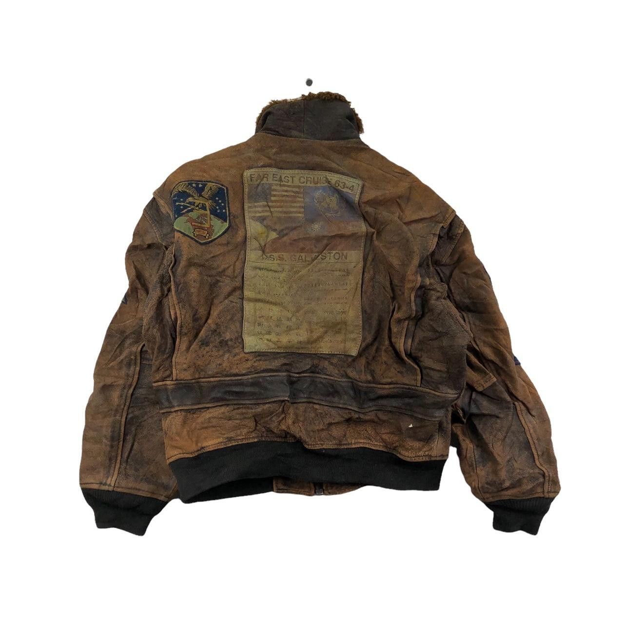 Avirex Vtg 80’ AVIREX TOP GUN Far East Cruise 63-4 Bomber Jacket Size US XL / EU 56 / 4 - 2 Thumbnail