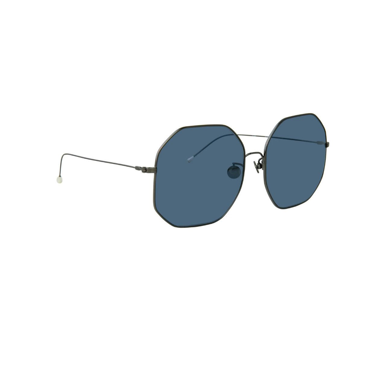 Ann Demeulemeester Ann Demeulemeester Sunglasses Oversized Gun Metal and Grey Size ONE SIZE - 2 Thumbnail