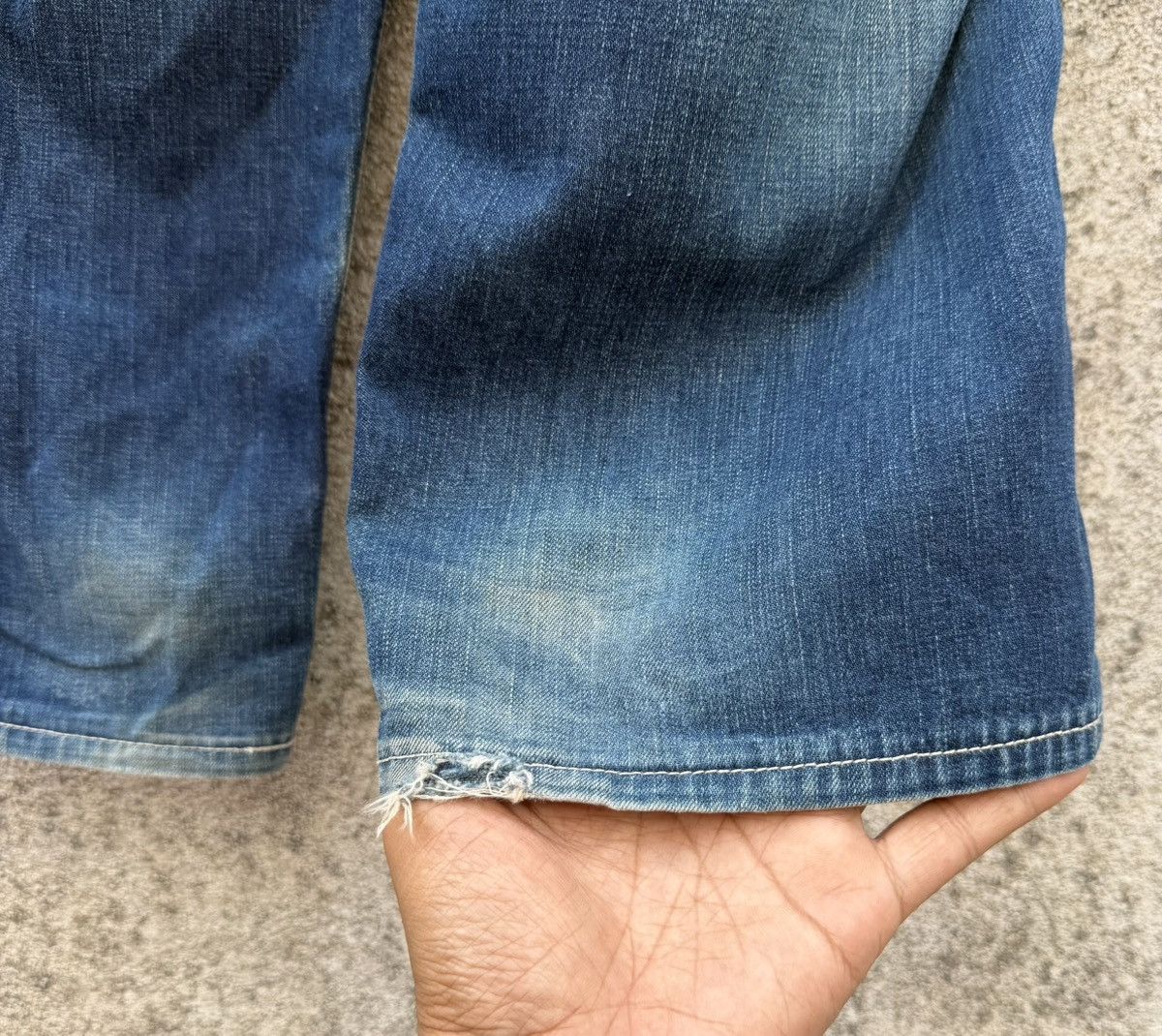 Blue Blue Japan Blue Blue Japan Denim Work Pants Heavy Distressed Carpenter Size US 32 / EU 48 - 14 Thumbnail