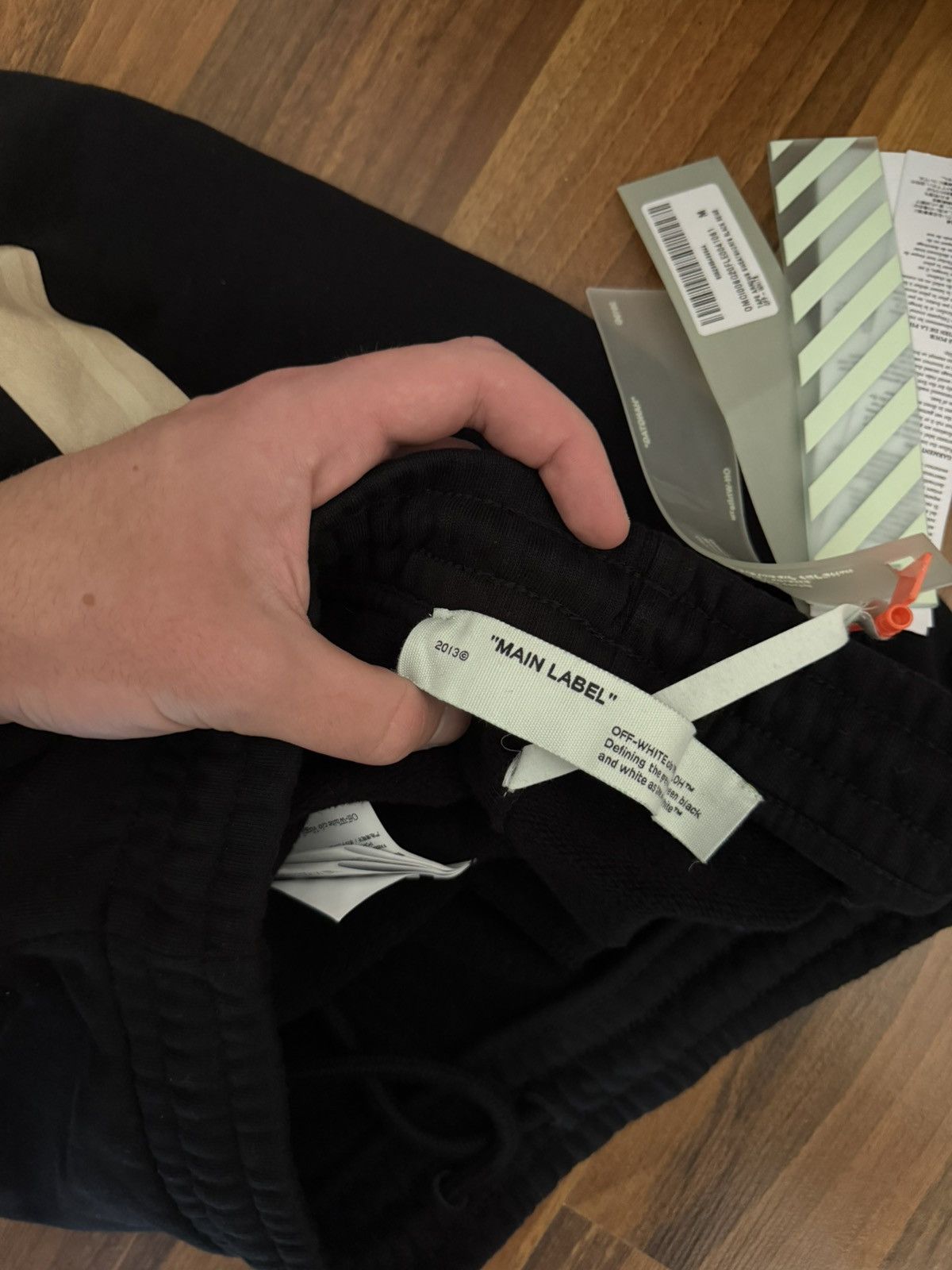 Off-White Off White Black Shorts Logo Size US 33 - 4 Thumbnail