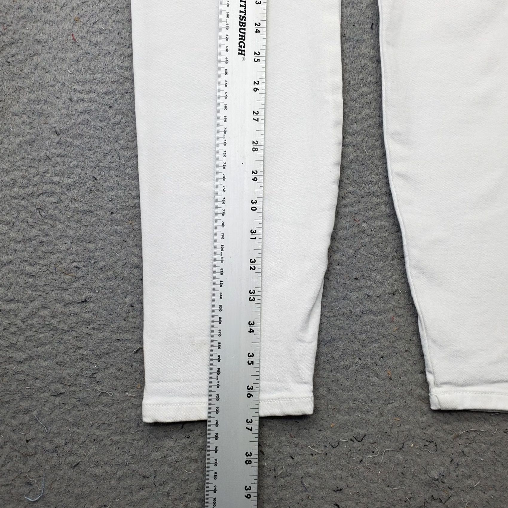 Vintage Hidden Jeans Womens Size 28 White Denim 5 Pocket Dress/Streetwear Grunge Stretch Size 28" / US 6 / IT 42 - 3 Thumbnail