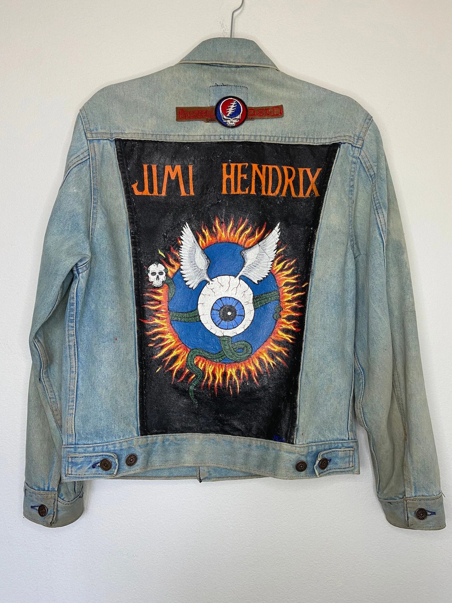 Vintage Vintage 90's Jimi Hendrix / Grateful Dead Custom Gap Jacket ...