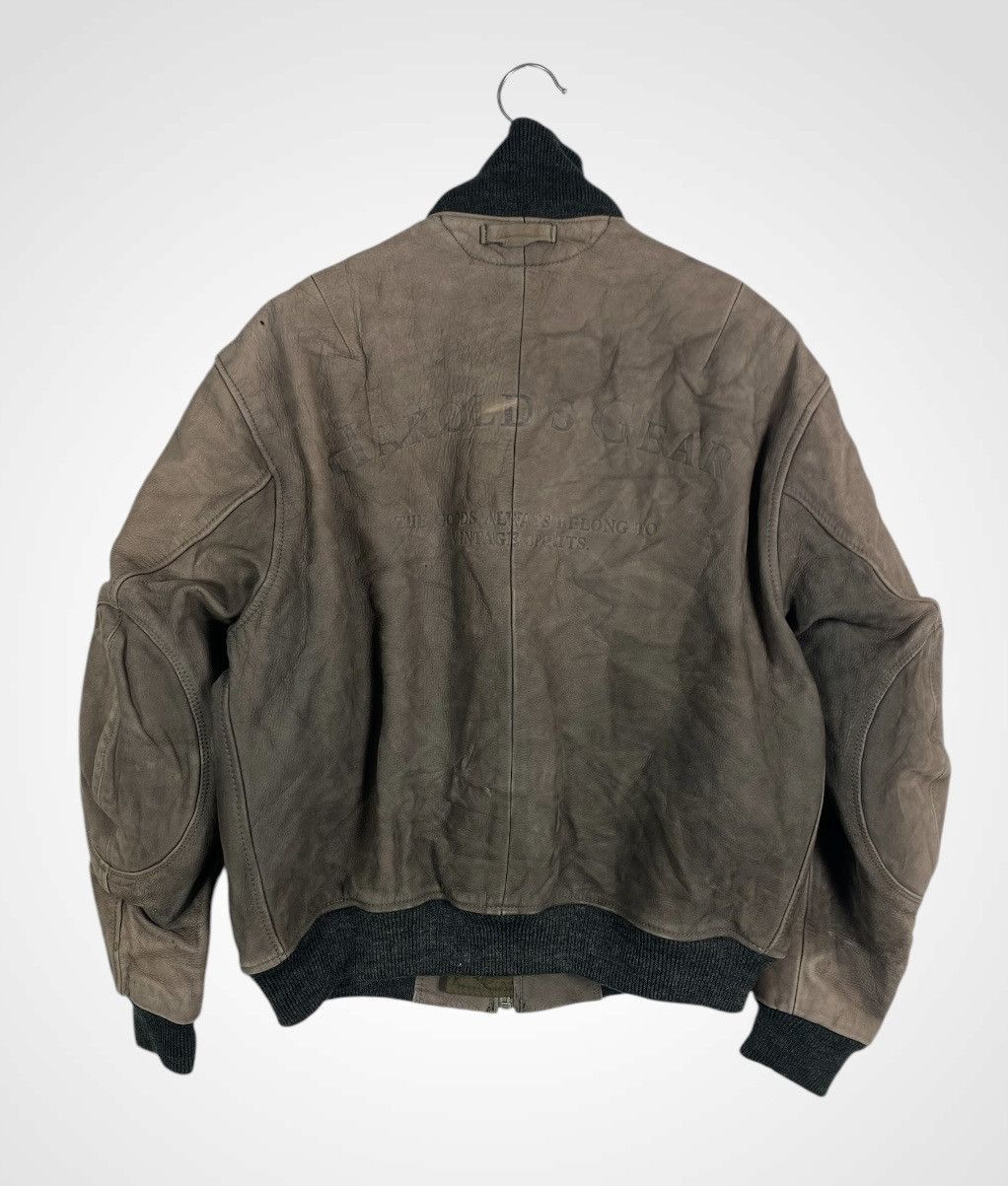 Genuine Leather Vintage Harolds Gear Leather Jacket Size US M / EU 48-50 / 2 - 2 Thumbnail