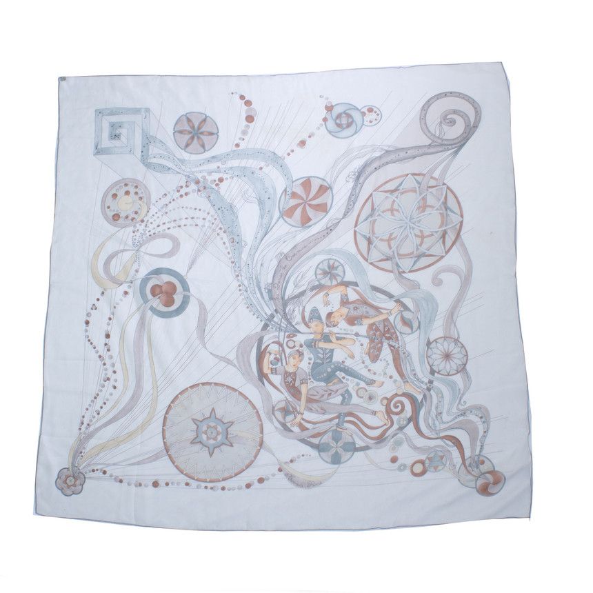 Hermes Hermes, la danse du cosmos silk scarf Size ONE SIZE - 9 Thumbnail