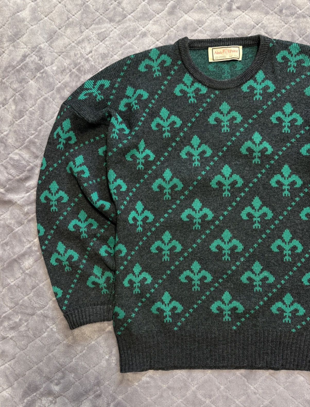 Japanese Brand × Vintage Vintage Alan Paine Wool Knitwear Sweater Size US L / EU 52-54 / 3 - 2 Thumbnail