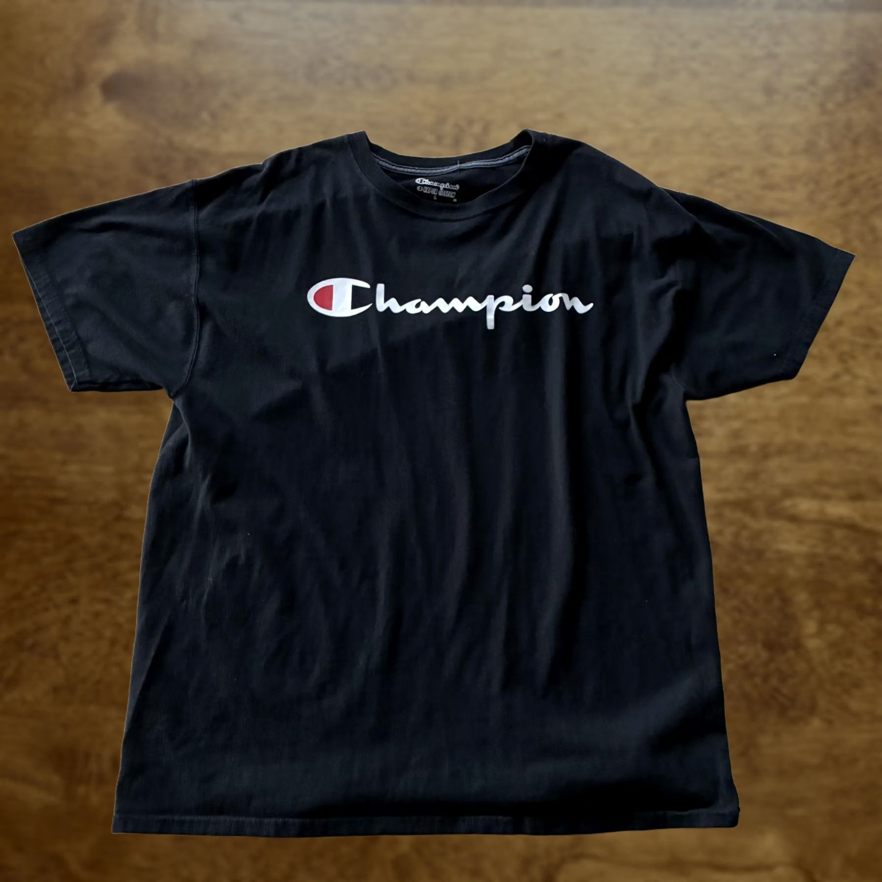Champion Champion Shirt Mens Large Black Vapor Cotton Logo Graphic Tee T-Shirt Top Size US L / EU 52-54 / 3 - 1 Thumbnail
