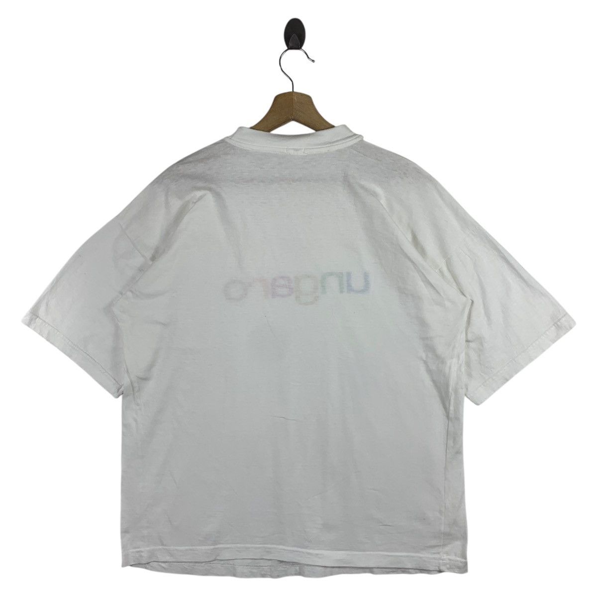 Designer × Vintage Vintage UNGARO multicolour spellout embroidery tee Size US L / EU 52-54 / 3 - 4 Thumbnail