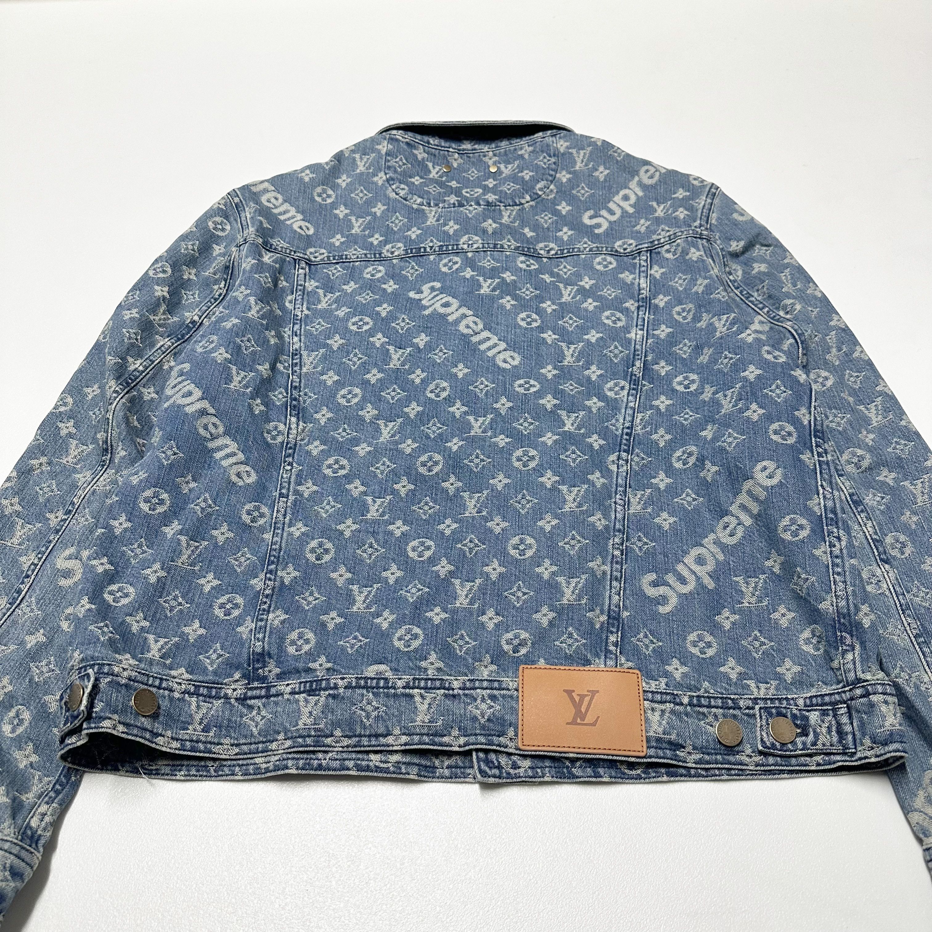 Louis Vuitton × Supreme Louis vuitton Supreme 54 mens monogram denim trucker jacket Size US L / EU 52-54 / 3 - 5 Thumbnail