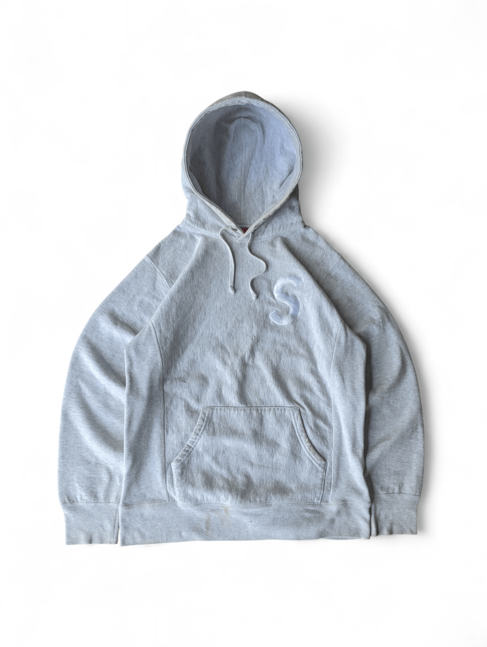 Supreme Supreme S Logo Hoodie Heather Grey Size US M / EU 48-50 / 2 - 1 Thumbnail