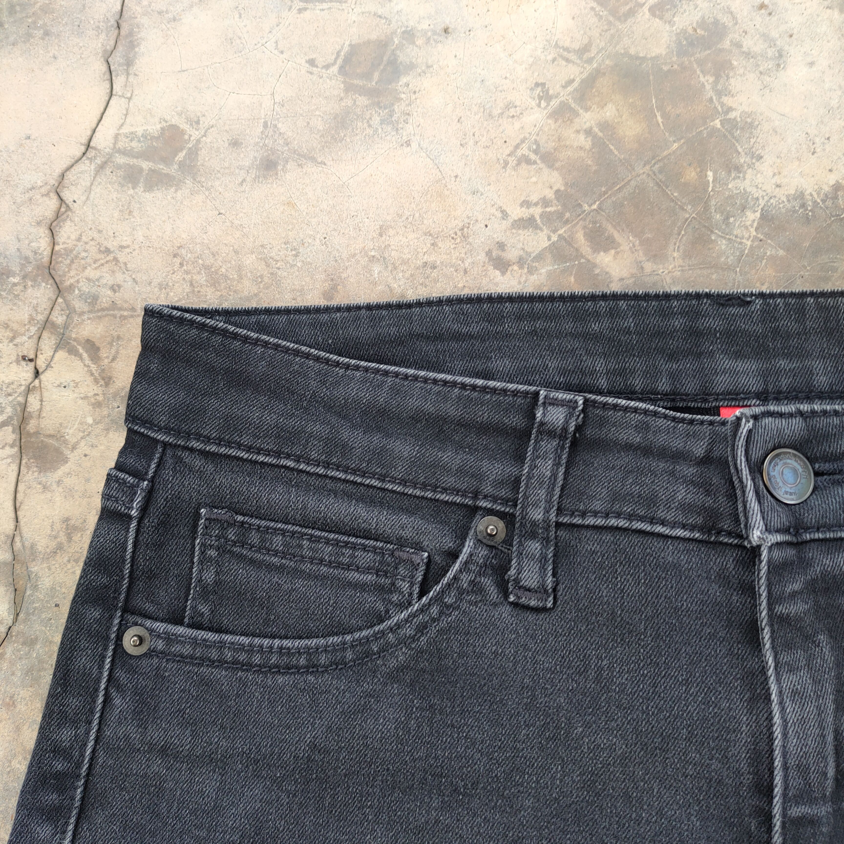 Japanese Brand Vintage japanese skinny faded Black jeans denim pants Size US 29 - 5 Thumbnail