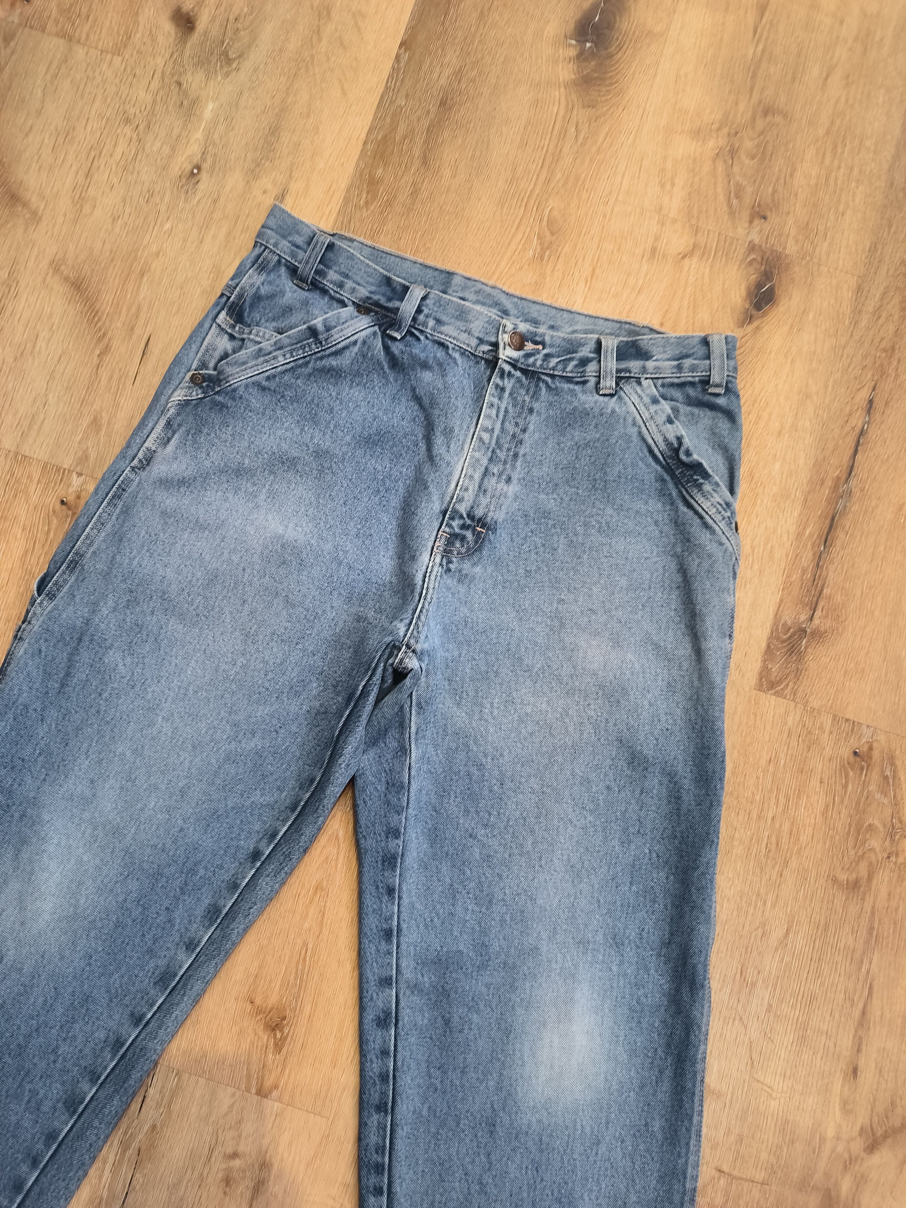 Dickies × Vintage Vintage Dickies Denim Baggy Baby Blue Jeans Pants Size US 34 / EU 50 - 4 Thumbnail