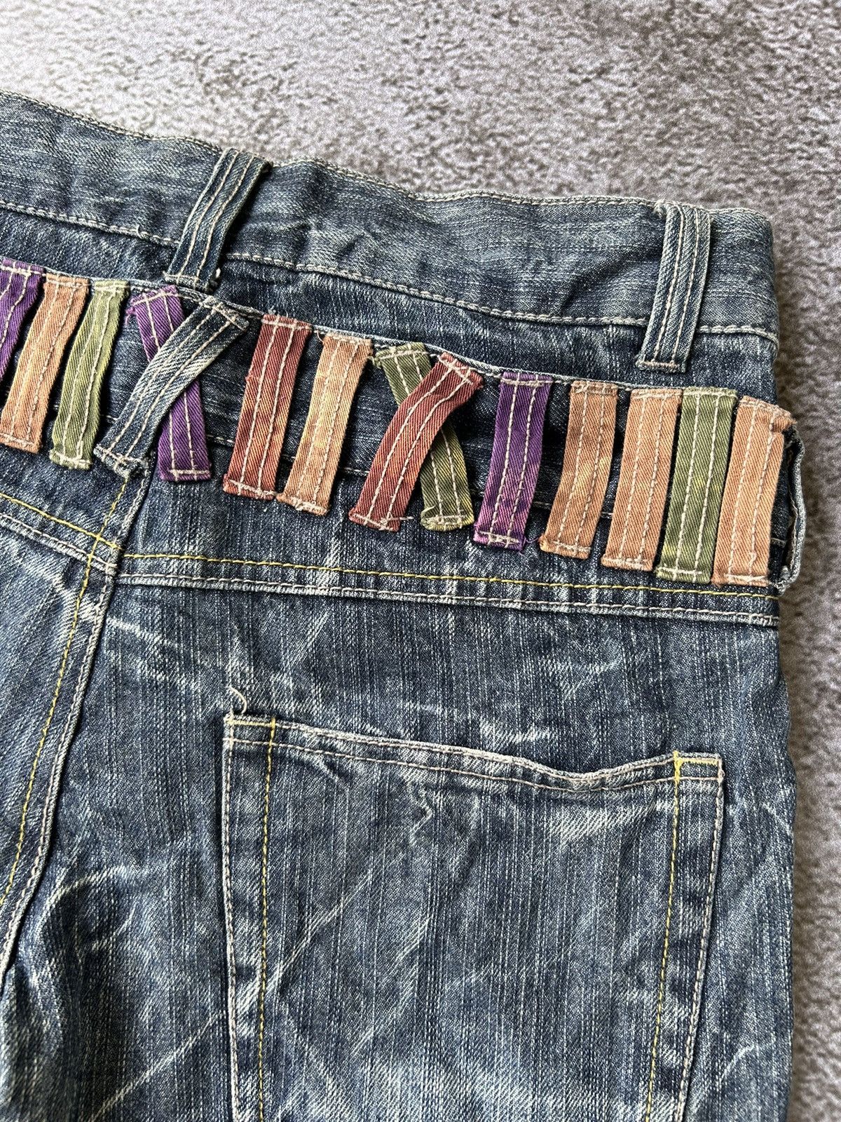 20471120 Nylaus double waist denim short pants style goa kmrii Size US 30 / EU 46 - 6 Thumbnail