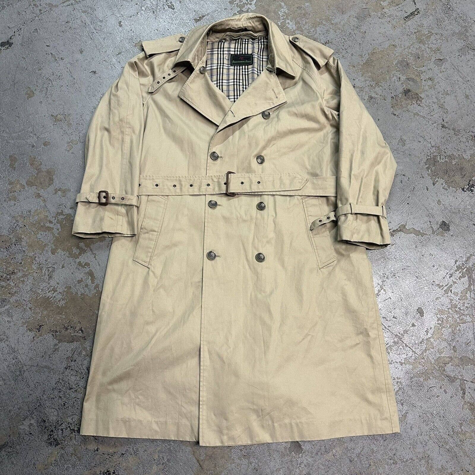 Vintage Vintage 80s Abercrombie & Fitch Double Breasted Trench Coat ...