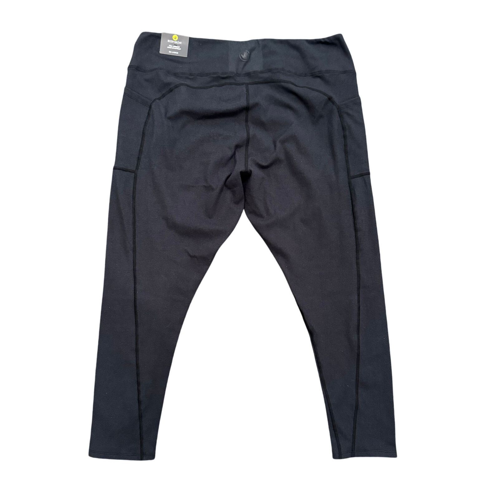 Body Glove Body Glove High Waisted Full Length Legging Black, Size 3XL Size 34" / US 12 / IT 48 - 3 Thumbnail