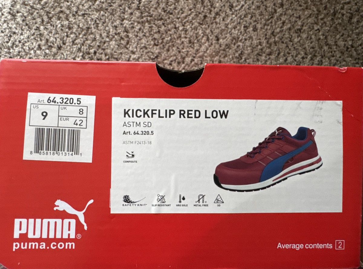 Puma KickFlip Red Low Size US 9 / EU 42 - 7 Thumbnail
