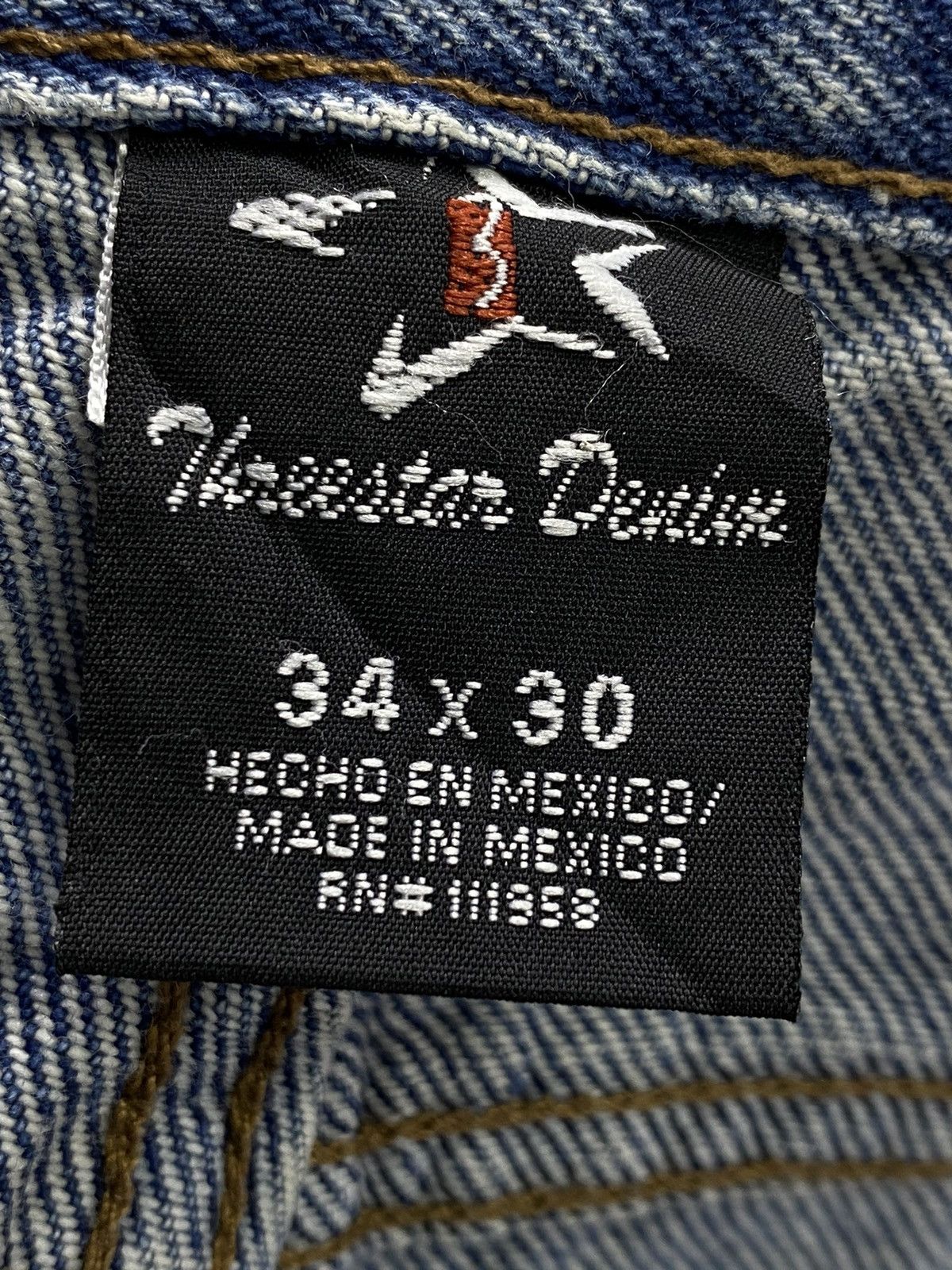Japanese Brand × Vintage Threestar Denim Size US 34 / EU 50 - 17 Thumbnail