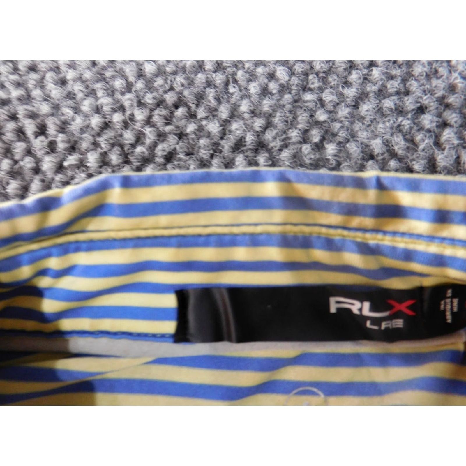 RLX Ralph Lauren RLX Ralph Lauren Polo Shirt M Mens Striped Blue Stretch Golf Performance Shirt Size US M / EU 48-50 / 2 - 5 Thumbnail