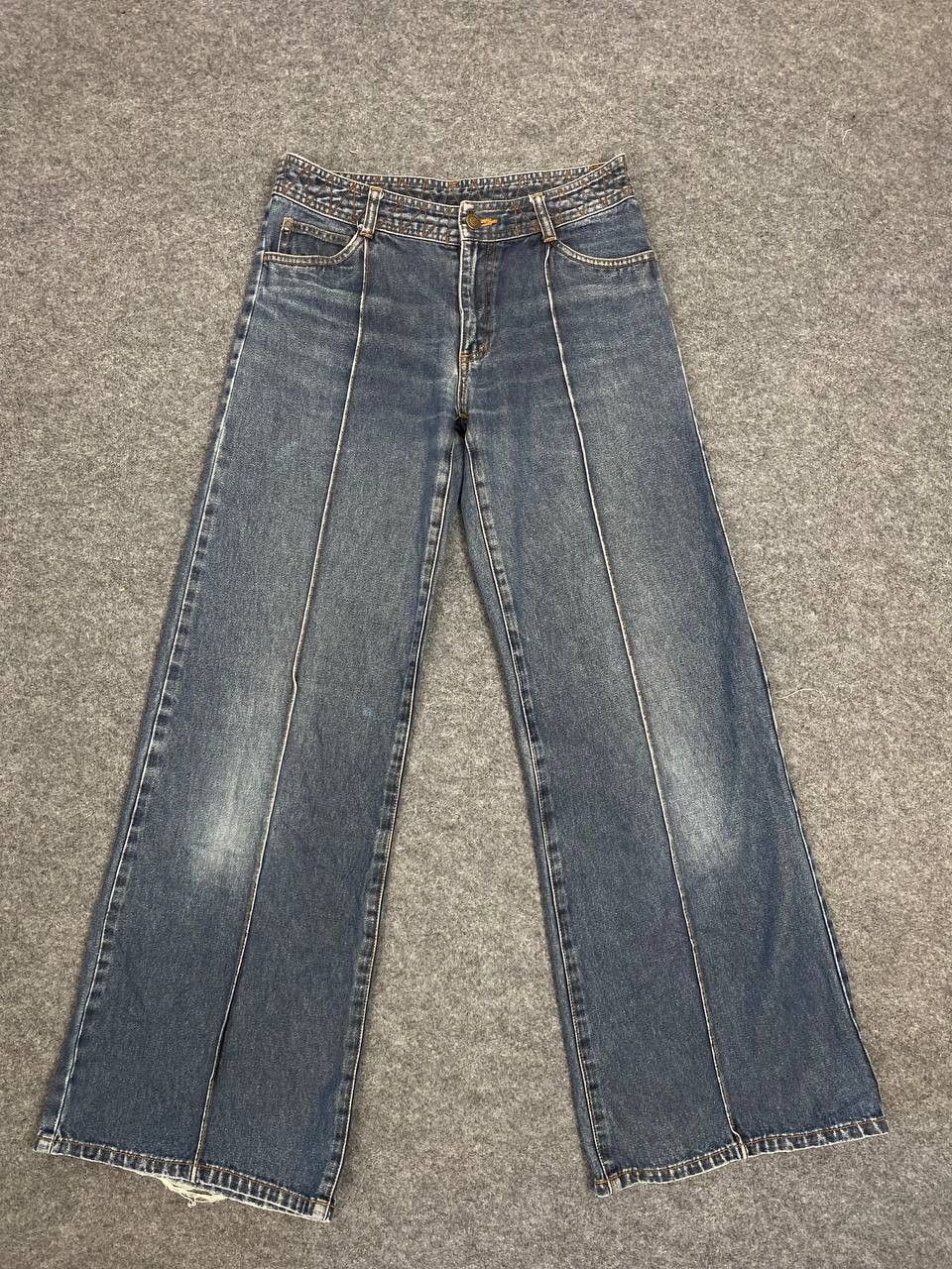 Japanese Brand vintage japanese brand wide leg denim Size US 31 - 5 Thumbnail