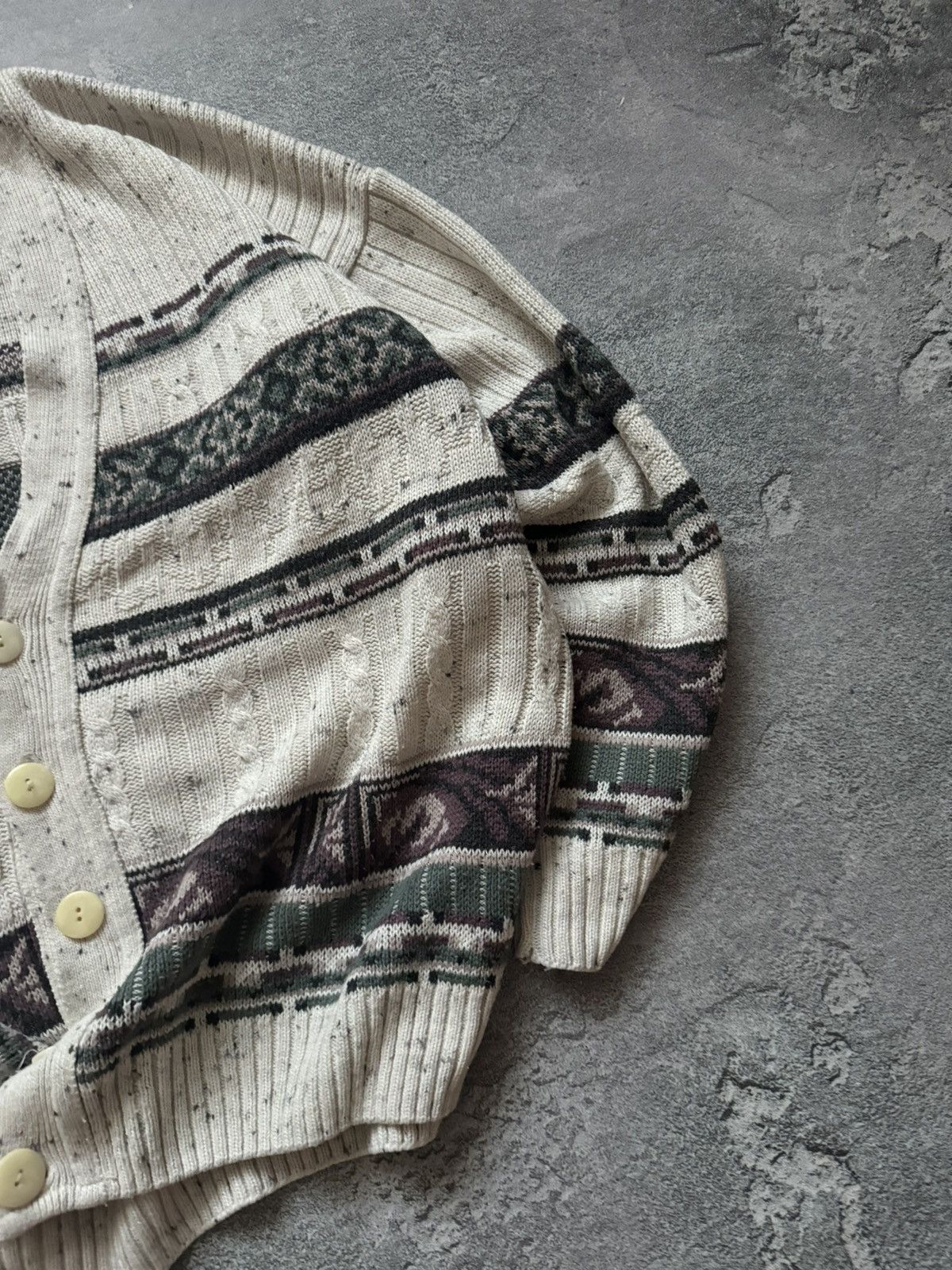 Japanese Brand × Vintage Coogi style Carlo colucci vintage cardigan knitwear sweater Size US XL / EU 56 / 4 - 4 Thumbnail