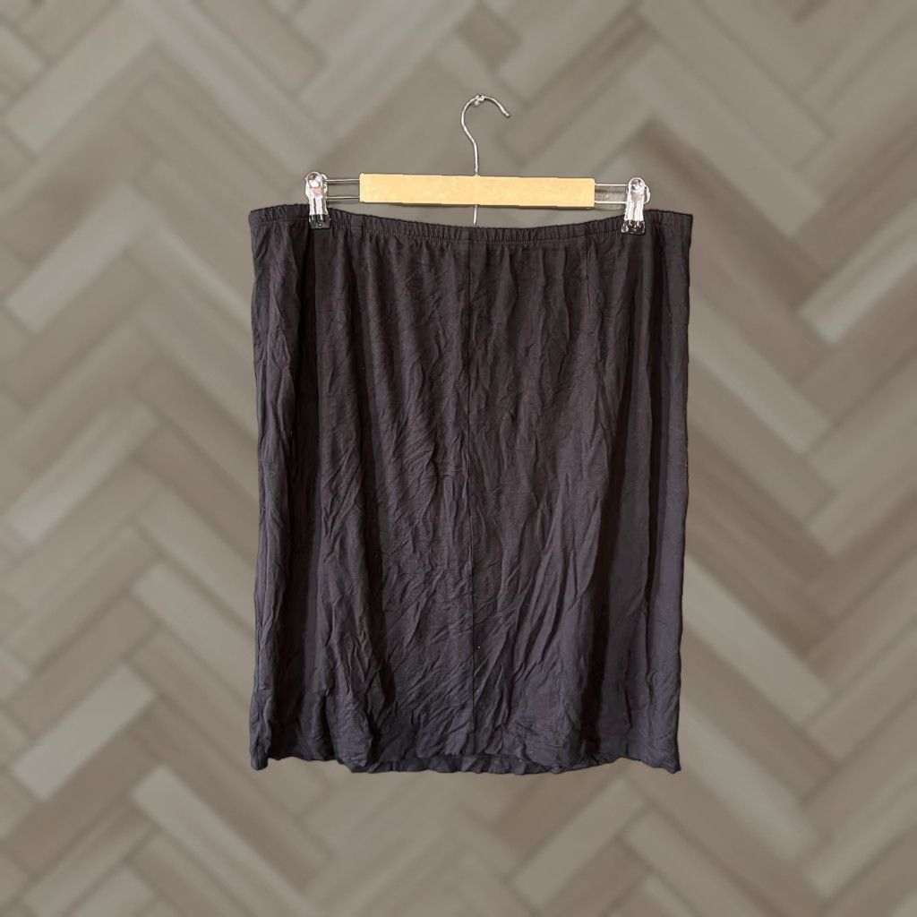 J. Jill J. Jill Skirt Womens Black Stretch Midi Straight & Pencil Size L Size 36" / US 14 / IT 50 - 1 Thumbnail