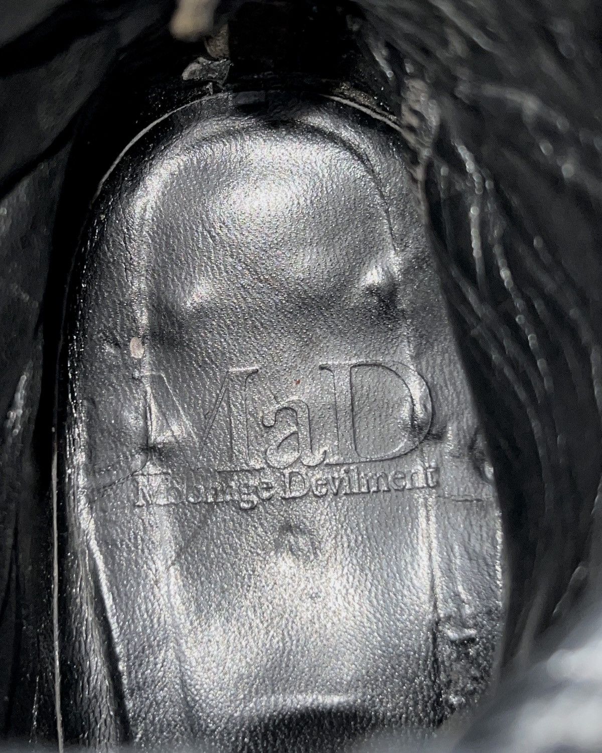 Japanese Brand Moonage Devilment Back Zip Black Boot Size US 9.5 / EU 42-43 - 11 Thumbnail