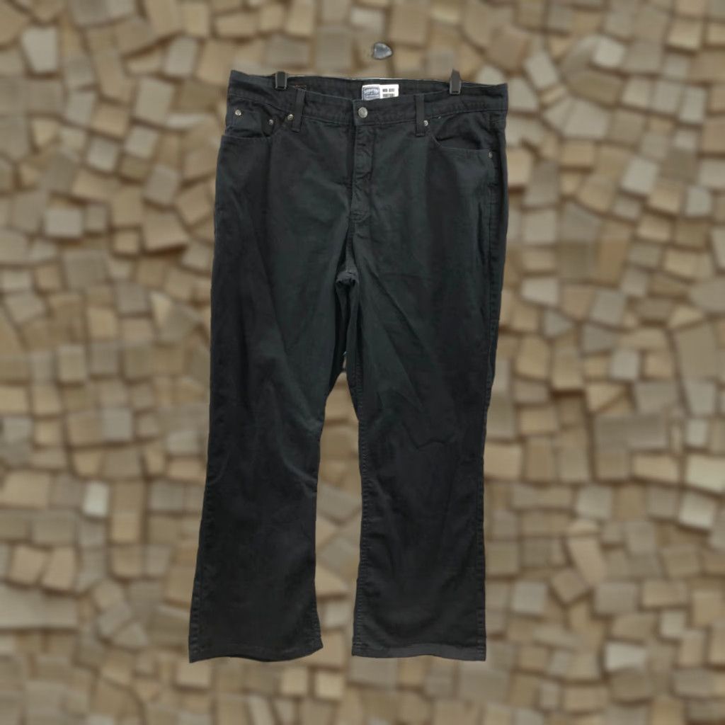 Levi's Levi's Womens Chino Pants Bootcut 18W Plus Size High Rise Black 29 Inseam Knit Fabric Pockets Elastic Waist Regular Size 40" / US 18 - 1 Thumbnail