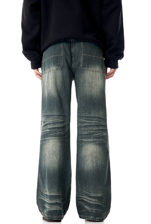 Japanese Brand × Vintage American retro straight washed loose versatile flared jeans Size US 32 / EU 48 - 5 Thumbnail