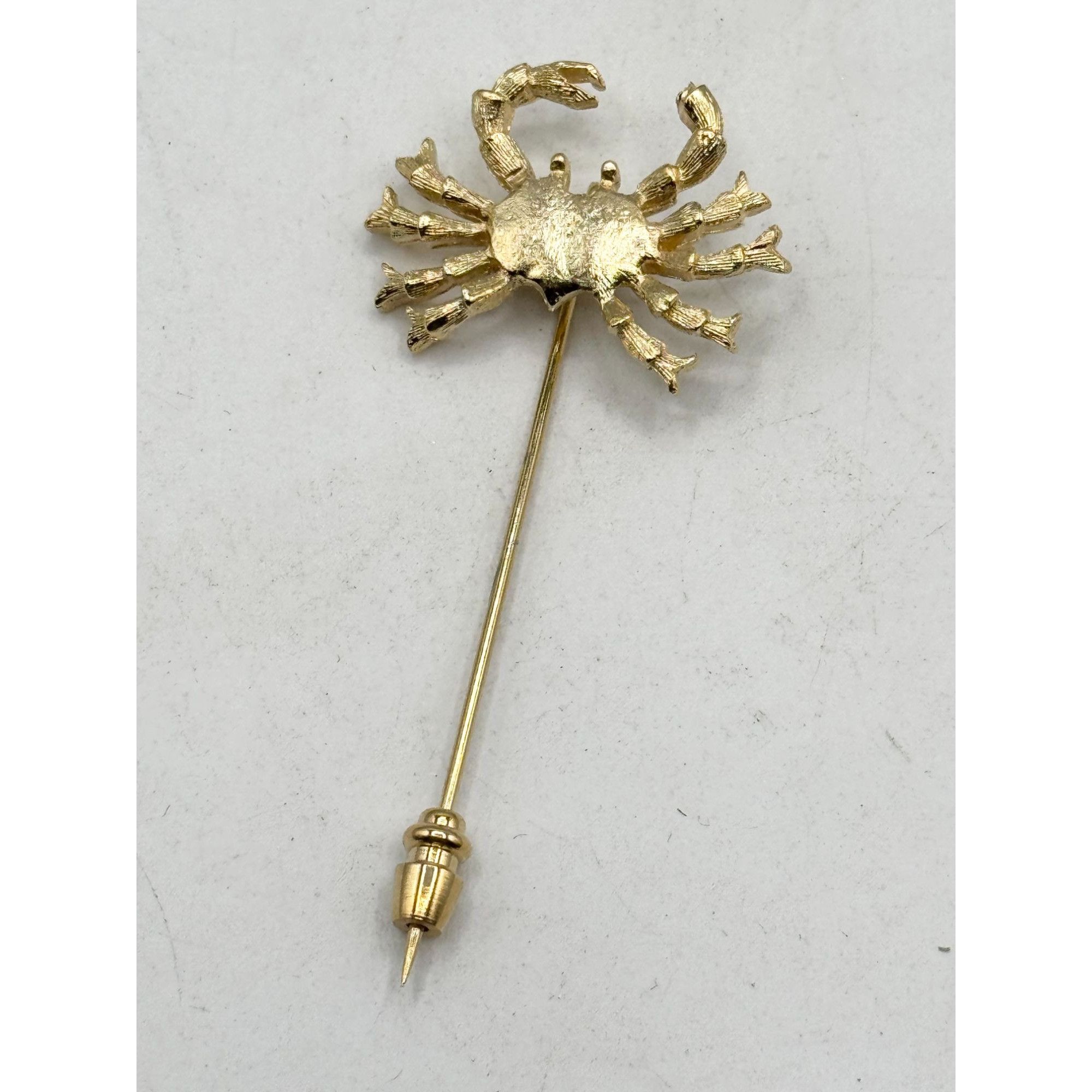 Vintage Vintage Crab Gold Stick Pin Size ONE SIZE - 2 Thumbnail