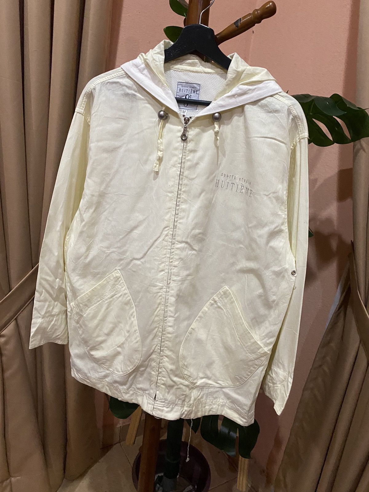 Japanese Brand VINTAGE HUITIME LINEN ZIPPER HOODIE Size US M / EU 48-50 / 2 - 11 Thumbnail