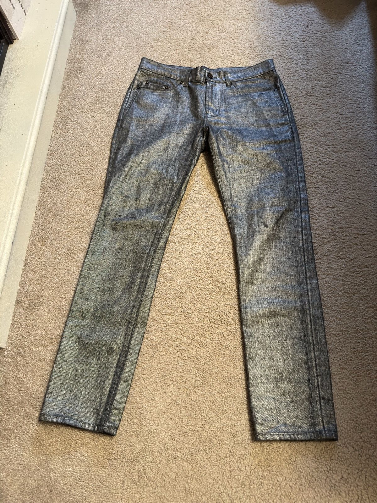 image of YVES Saint Laurent Paris ,d02 Denim In Silver, Men's (Size 30)