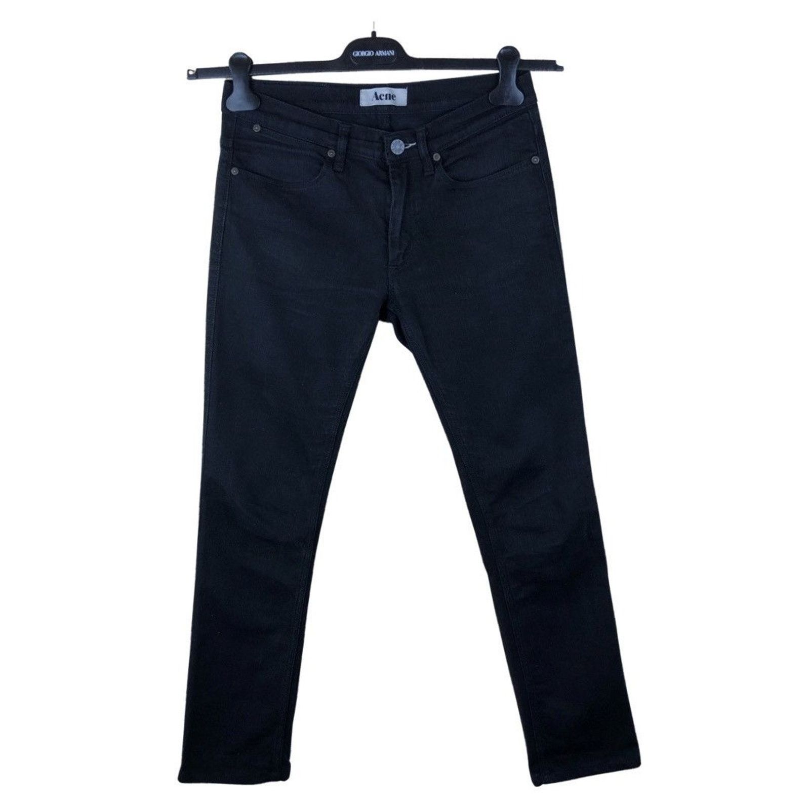 Acne Studios Acne Jeans Max Cash Black Size US 29 - 2 Thumbnail