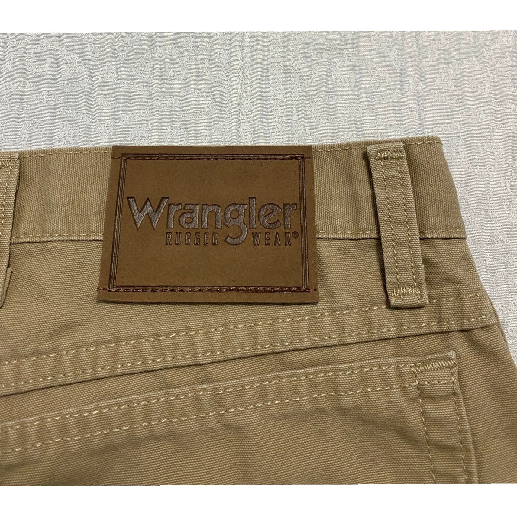 Wrangler VINTAGE Wrangler Canvas Pants Men's 40x30 Golden Khaki Wide Leg Size US 40 / EU 56 - 3 Thumbnail