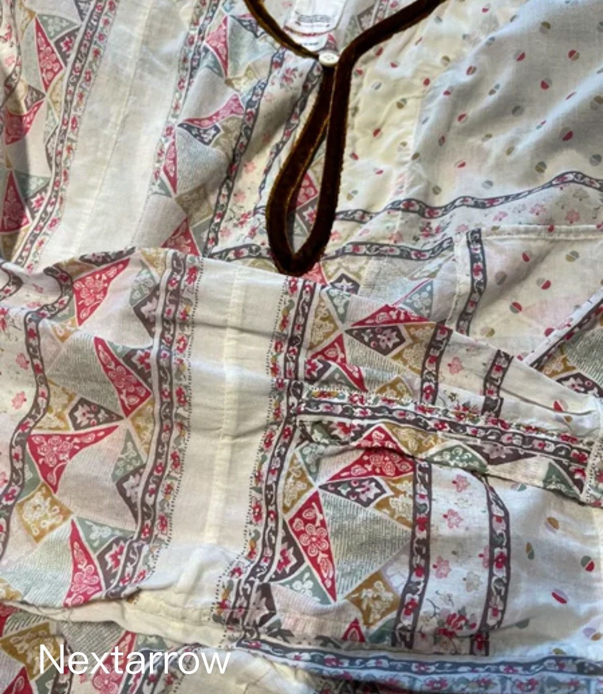 Visvim Visvim 2021SS TUNIC P.O PATCHWORK (N.D) Cashew Flower Shirt Size US XXL / EU 58 / 5 - 2 Thumbnail