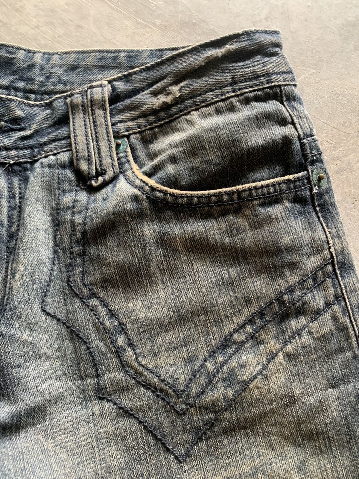 If Six Was Nine flare semantic design snake skin patch with zipper Size US 31 - 10 Thumbnail