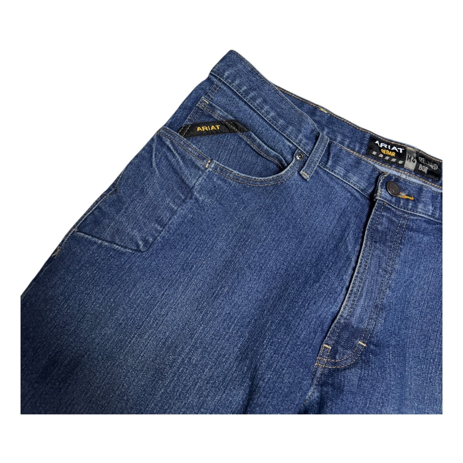Ariat ARIAT REBAR Work Denim Casual Bootcut Relaxed Jeans 38x30 Size US 38 / EU 54 - 3 Thumbnail