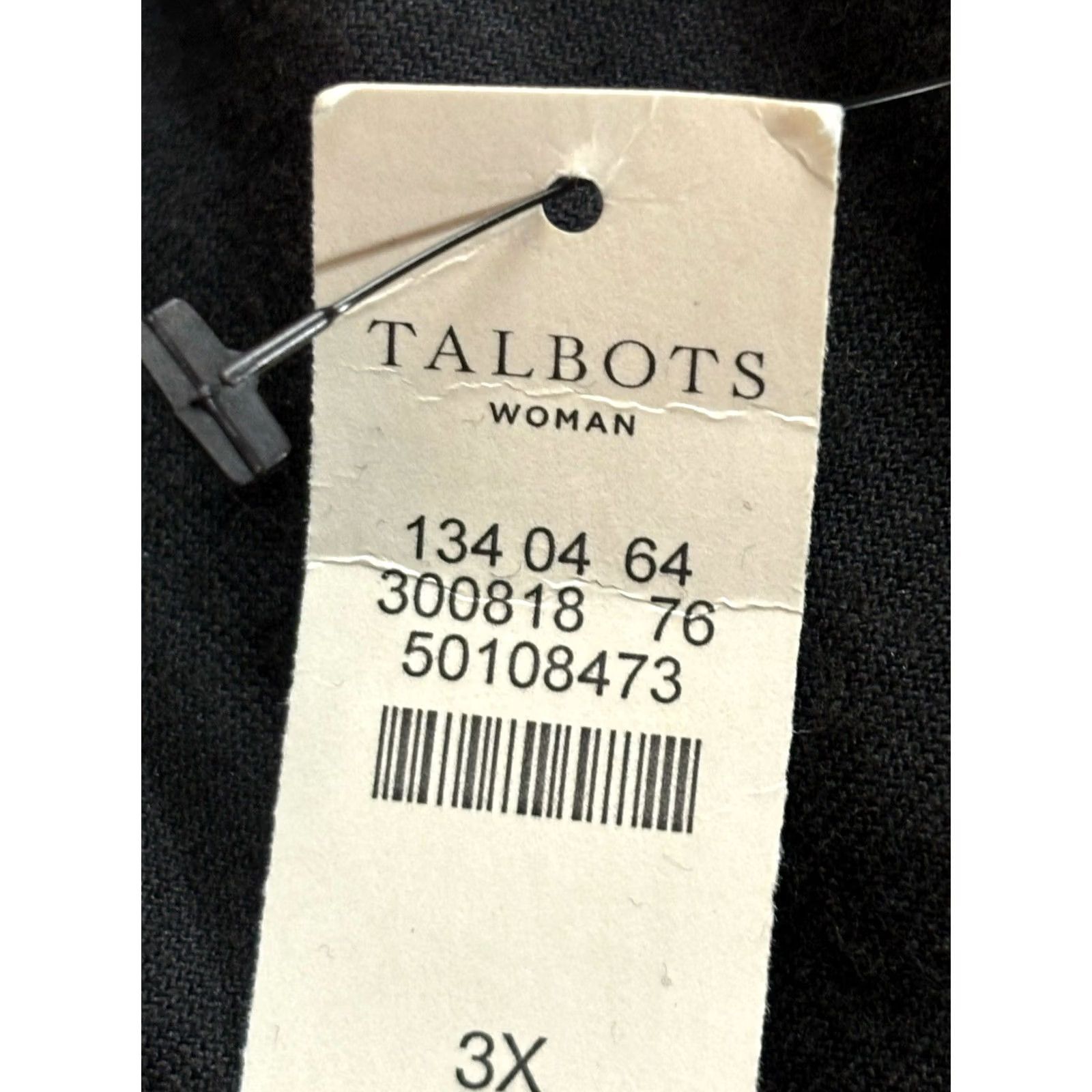 Talbots Talbots Velour Casual Pants Women 3X Plus Black Stretch Pull On Size 40" / US 18 - 7 Thumbnail
