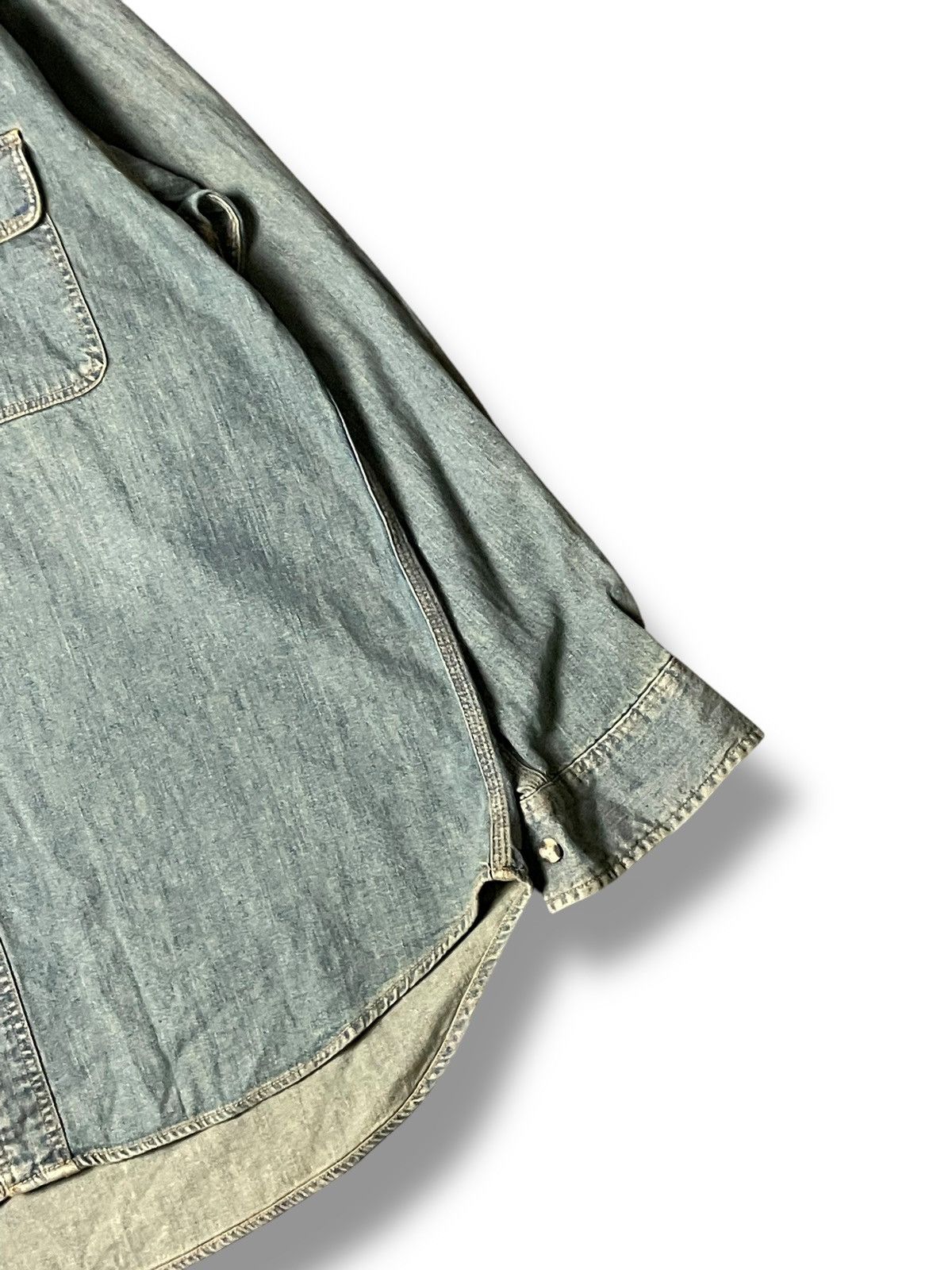 Big John × Japanese Brand × Vintage Vintage Big John Denim Button Up Shirts (72) Size US M / EU 48-50 / 2 - 3 Thumbnail