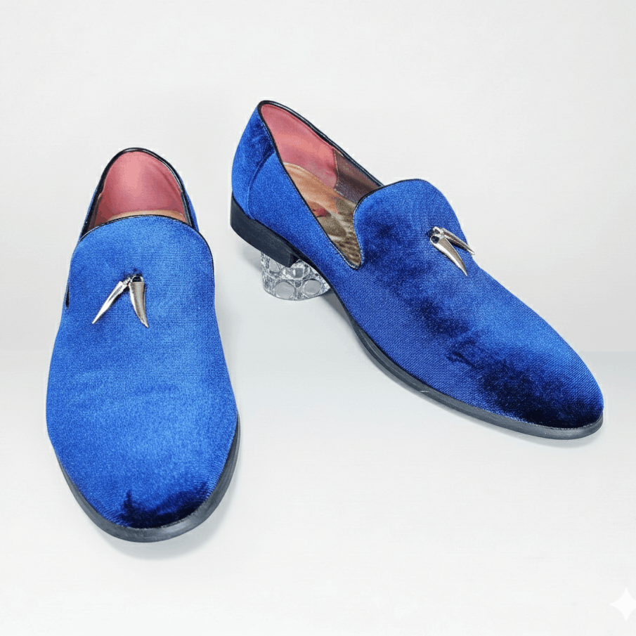 Other CMM Men's 10.5/275 Shoes Vibrant Blue Velvet Formal Size US 10.5 / EU 43-44 - 1 Thumbnail