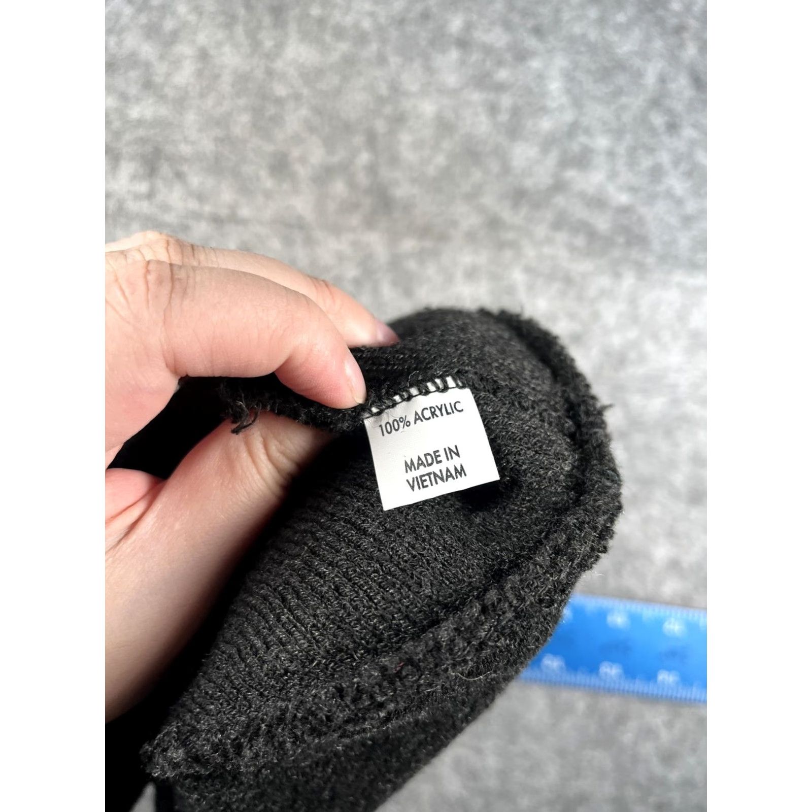 Vintage Eagle Valley Glass & Mirror Beanie Mens One Size Black Knit Logo Winter Size ONE SIZE - 7 Thumbnail