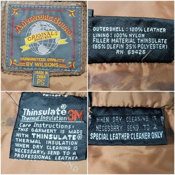 Wilsons Leather Vintage 90s y2k Wilsons Adventure Bound Brown Leather Slouch Size S / US 4 / IT 40 - 5 Thumbnail