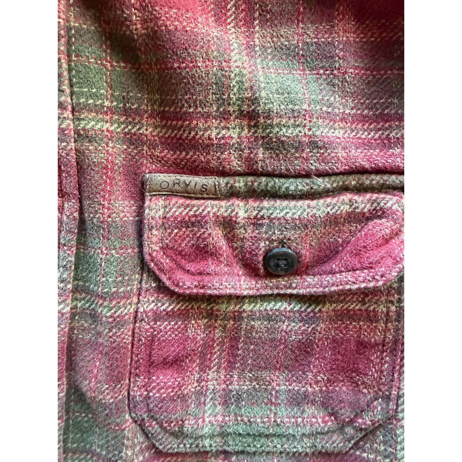 Orvis Med. Orvis Men's Heavy Weight Brushed Flannel Shacket Plaid Size US M / EU 48-50 / 2 - 5 Thumbnail