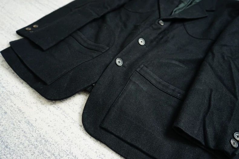 Yohji Yamamoto Yohji Yamamoto Yohji Yamamoto Wool Suit Jacket for Men Size US S / EU 44-46 / 1 - 5 Thumbnail