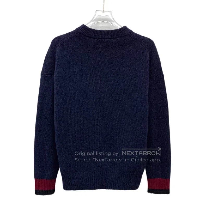 Kenzo Kenzo Blue Logo Flower Knitted Woolen Sweater Size XS / US 0-2 / IT 36-38 - 2 Thumbnail
