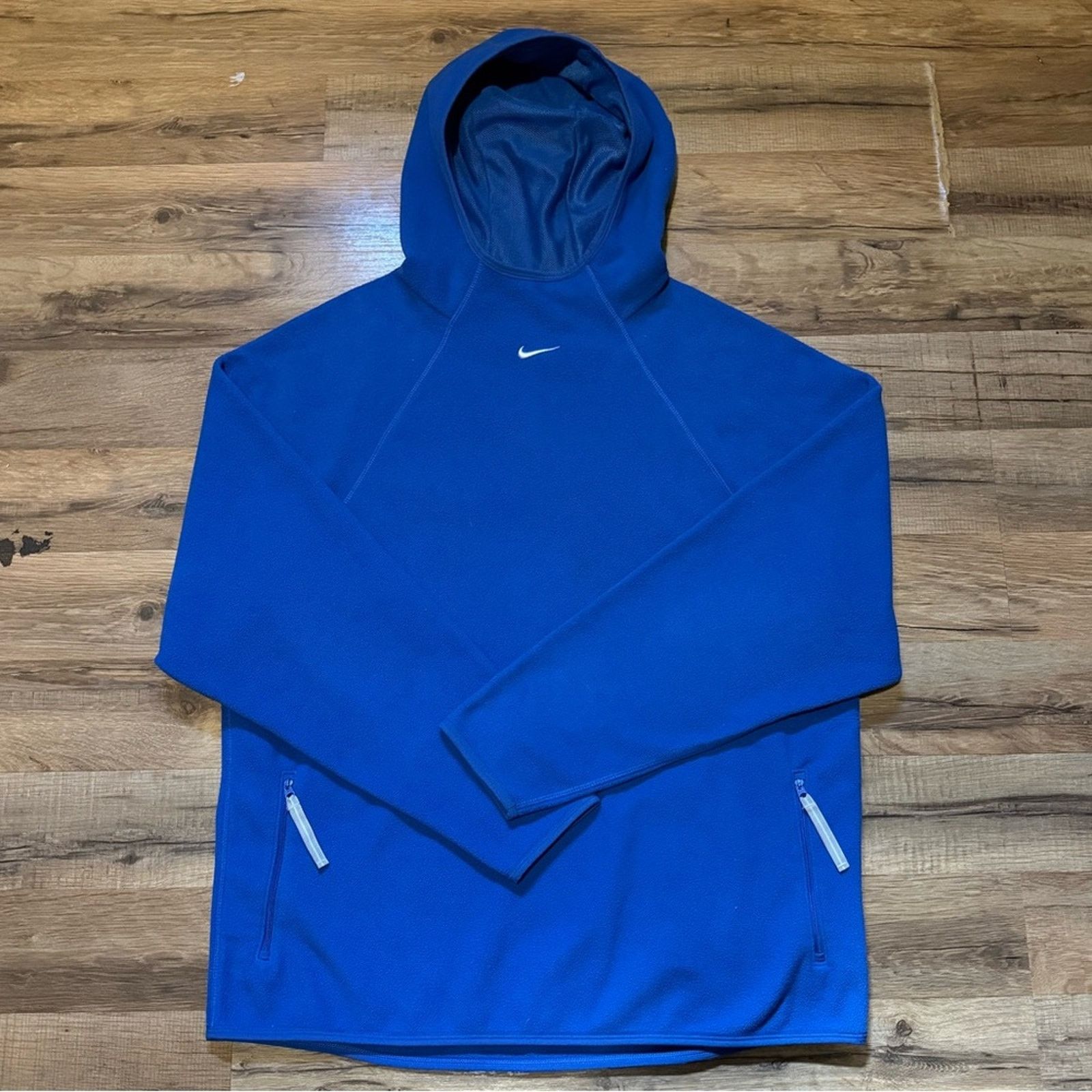Nike Y2K Nike Team Center Swoosh Fleece Ninja Hoodie Size US M / EU 48-50 / 2 - 1 Thumbnail