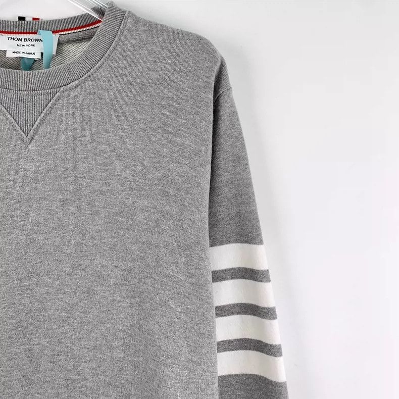 Thom Browne Thom Browne Round collar long sleeve hoodie Size US L / EU 52-54 / 3 - 3 Thumbnail