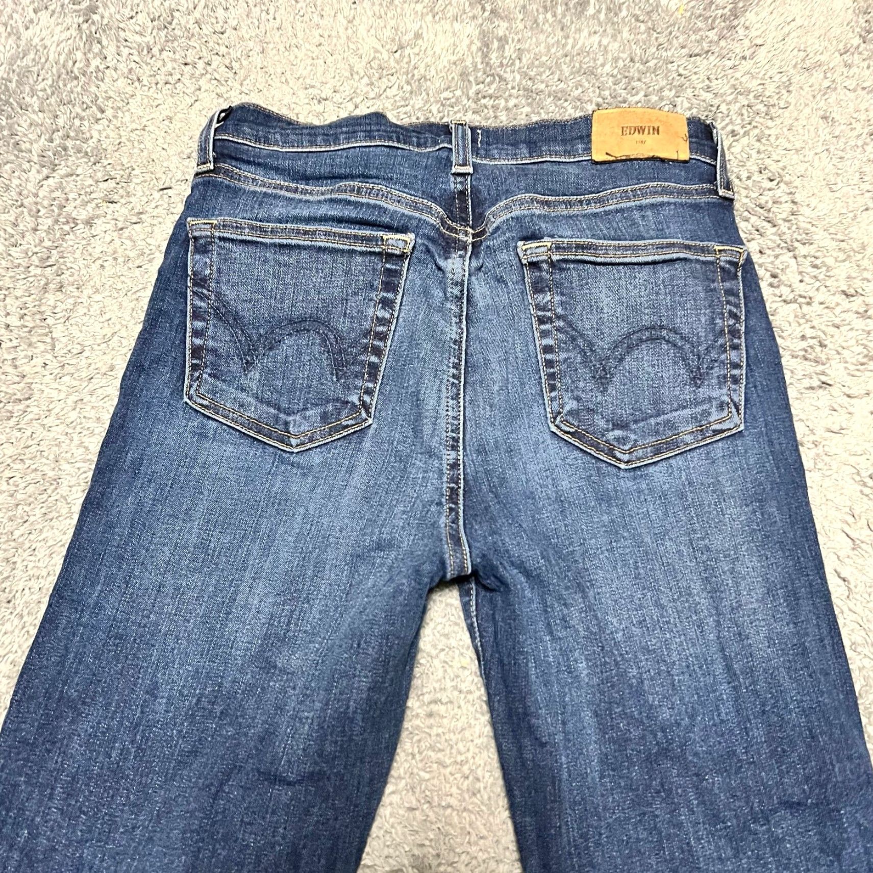 Edwin EDWIN Jeans Womens 26 Slim Straight Denim Mid Rise Cropped Pants 26x26 Blue Womens Regular Cropped Jeans Size 26" / US 2 / IT 38 - 4 Thumbnail